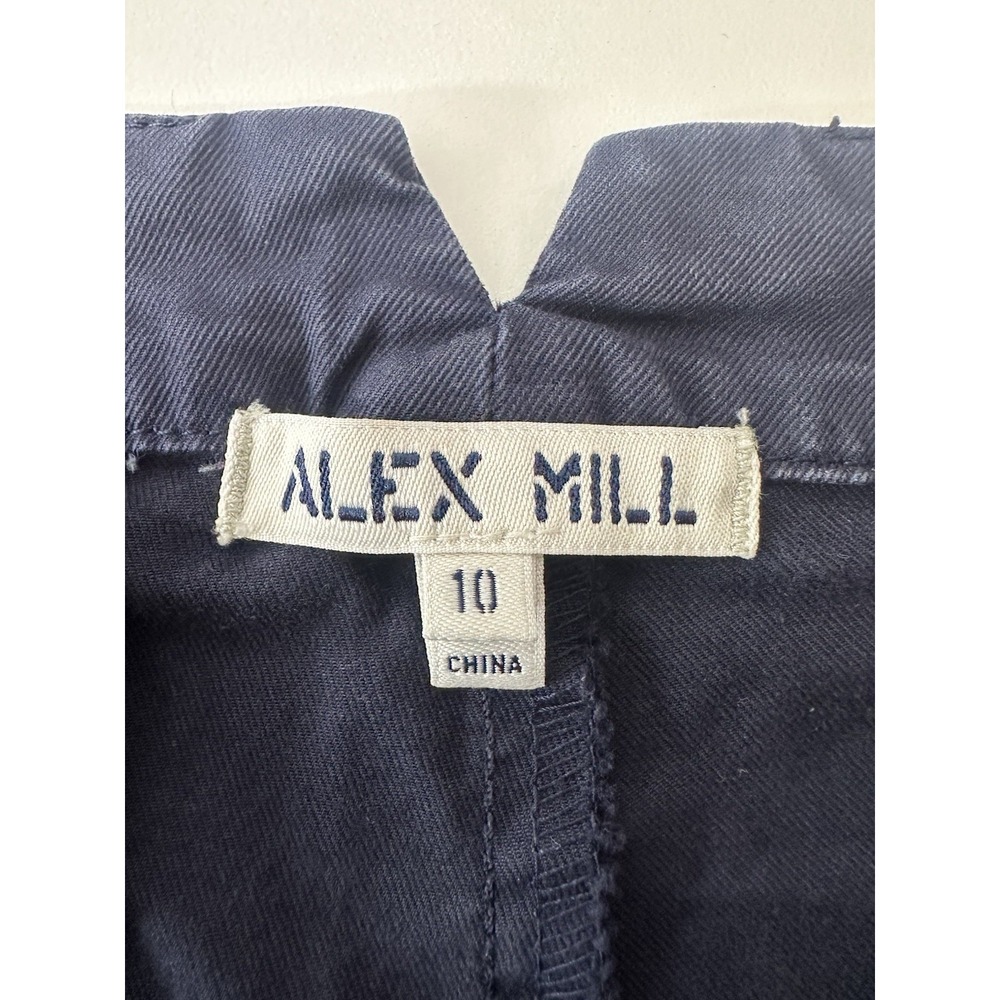 Alex Mill Pants Women's Size 10 Navy Blue Chino Pockets Classic Stretch - Picture 4 of 7